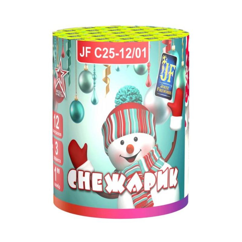 Батарея салюта "Снежарик" JF С25-12/01 (1"х12)