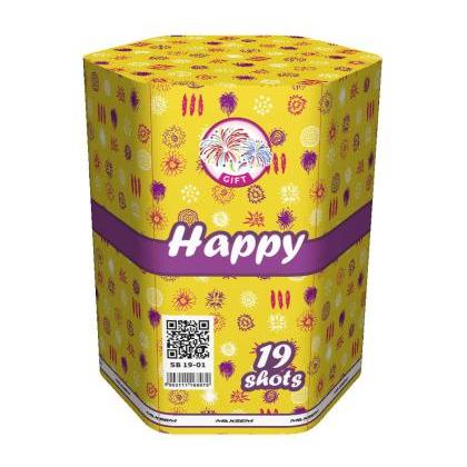 Изображение для товара: Батарея салюта HAPPY SB-19-01 (1,2"х19)