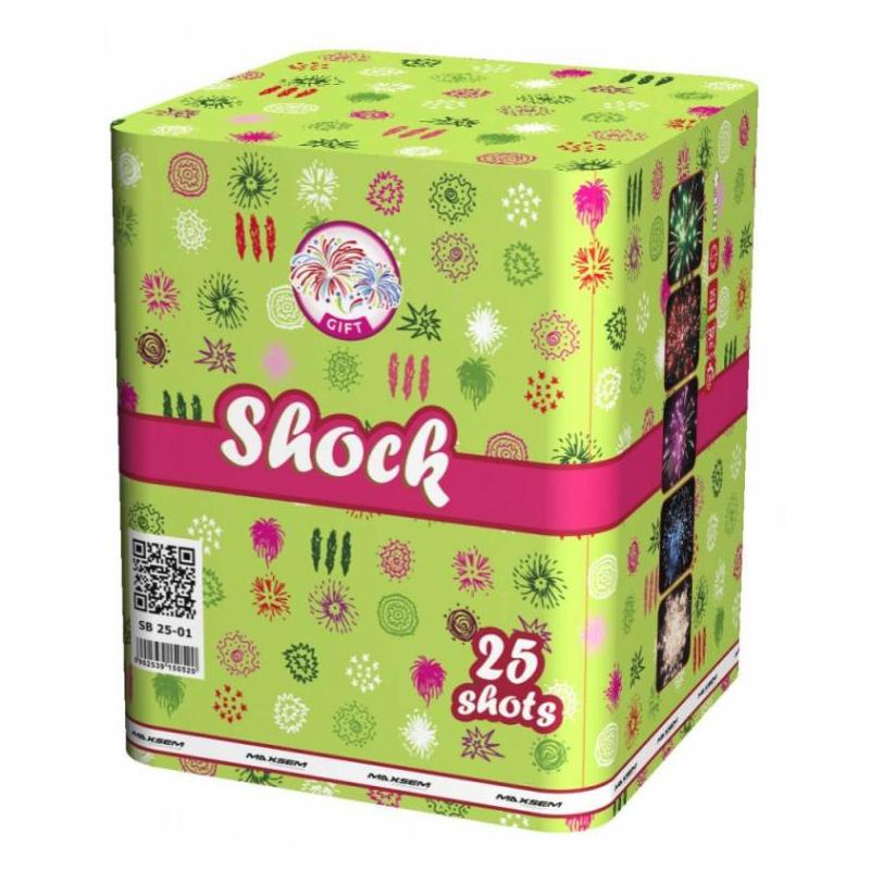 Батарея салюта SHOCK SB-25-01 (1,2"х25)