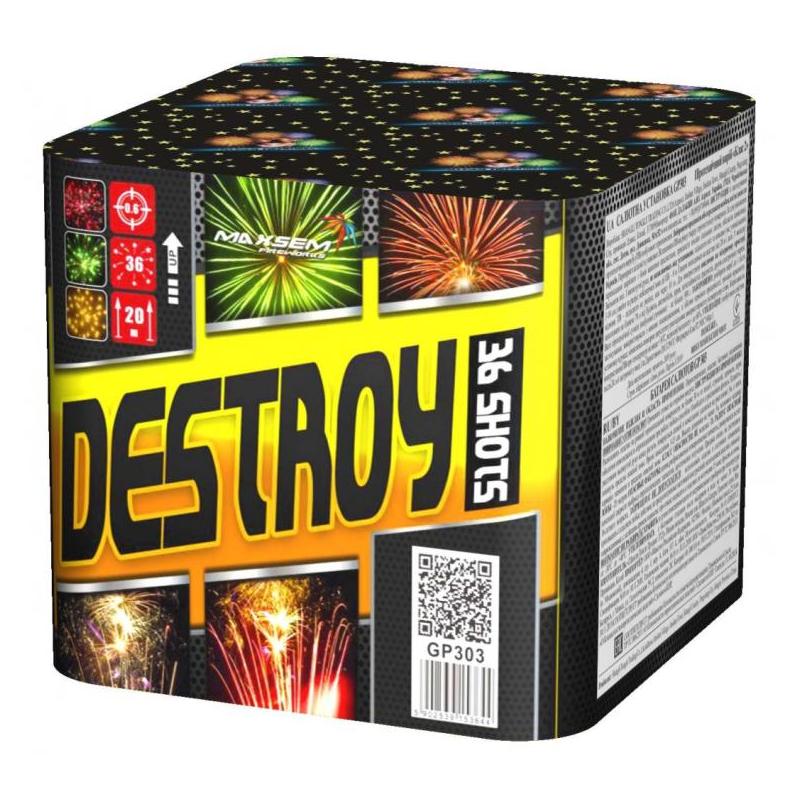 Батарея салюта DESTROY GP303  (0,6"х36)