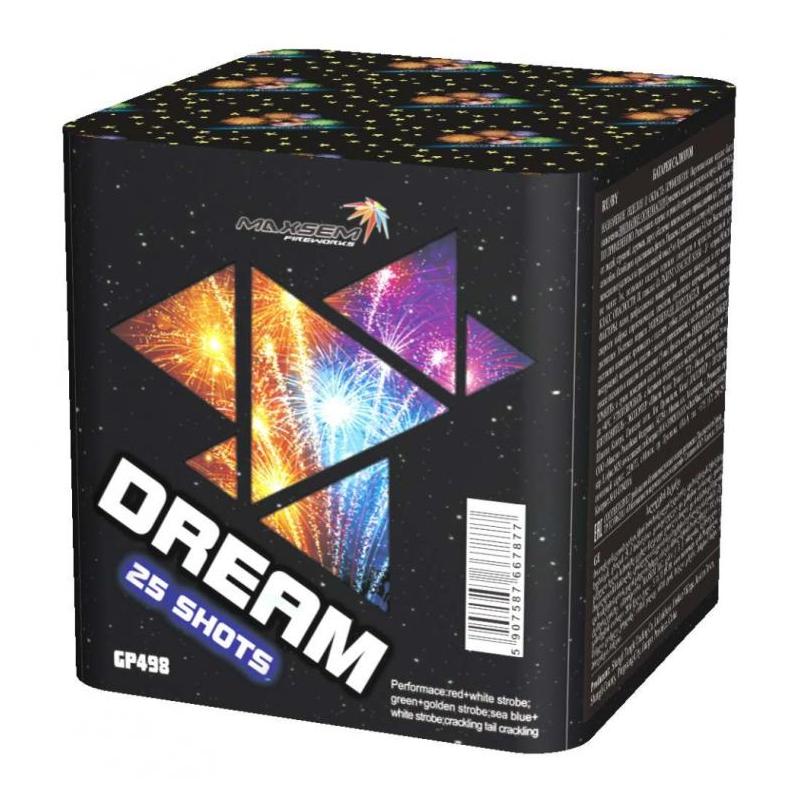 Батарея салюта DREAM GP498 (0,8"х25)