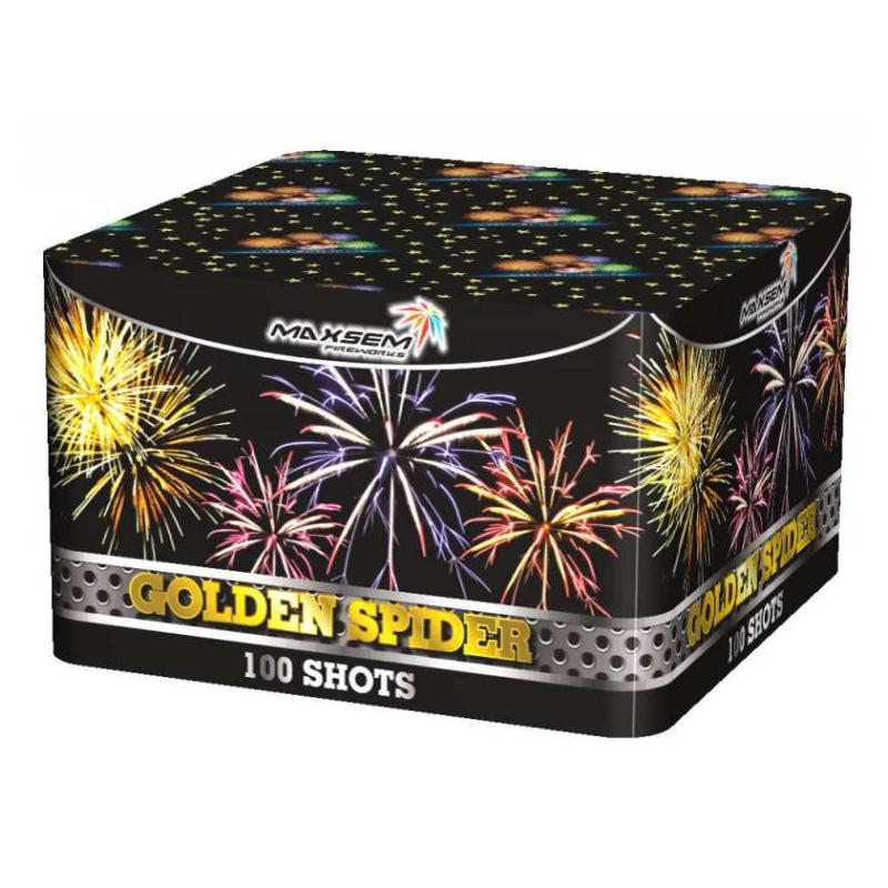 Батарея салюта GOLDEN SPIDER MC114  (0,8"х100)