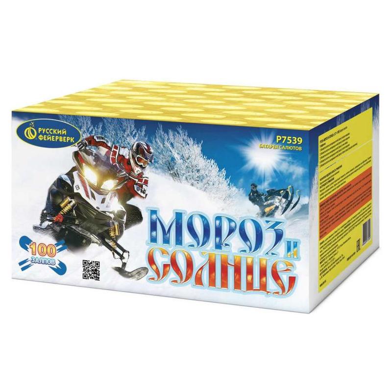 Батарея салютов "Мороз и солнце" Р7539 (1"х100)
